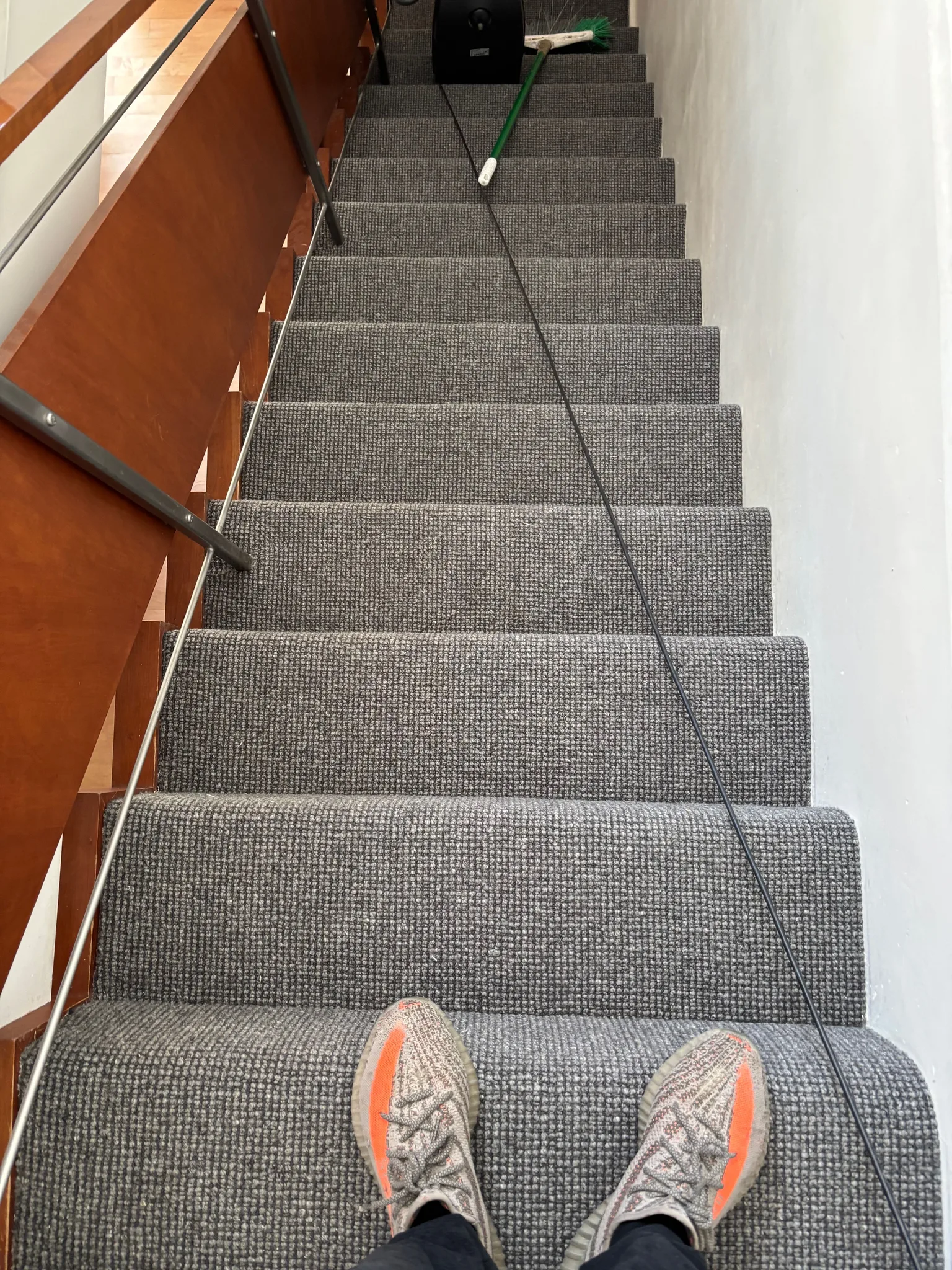 Wool carpet install