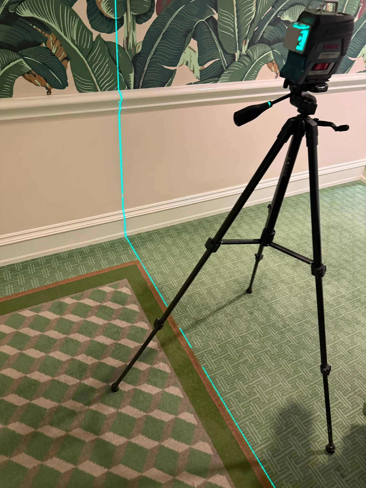 Laser-checked so the border lines up with the walls