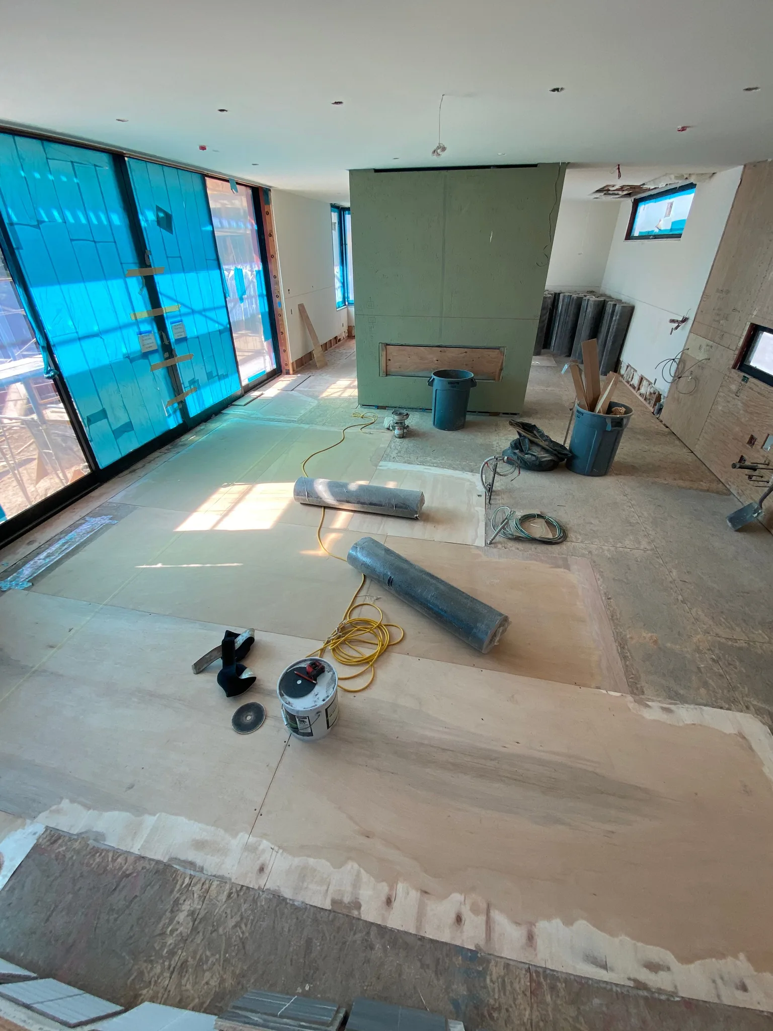 Flat subfloor, the last step before the floor you'll see