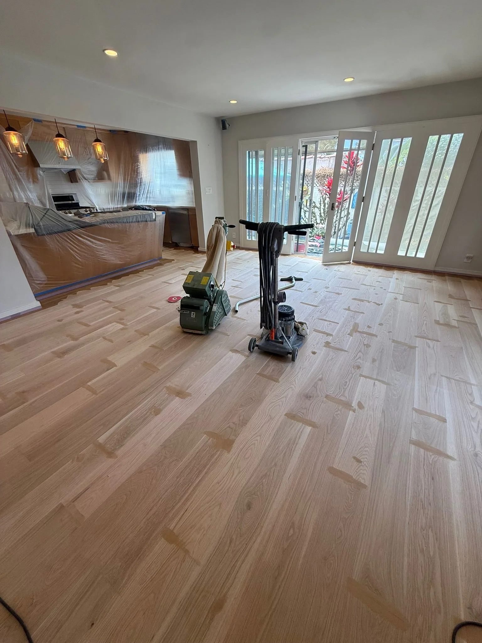 Drum sander & floor buffer duo