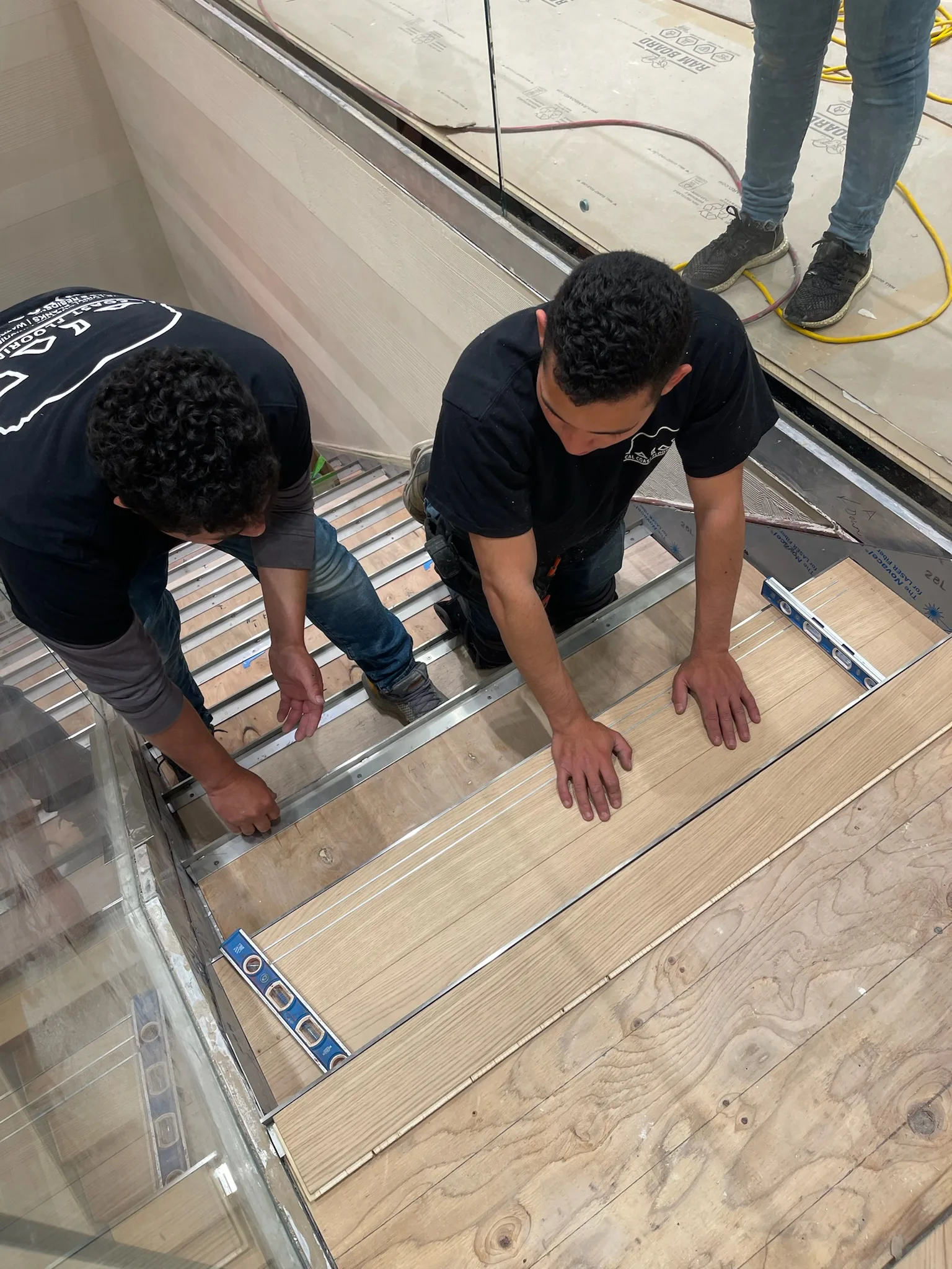 Every tread leveled by hand before the next goes in, in Beverly Hills