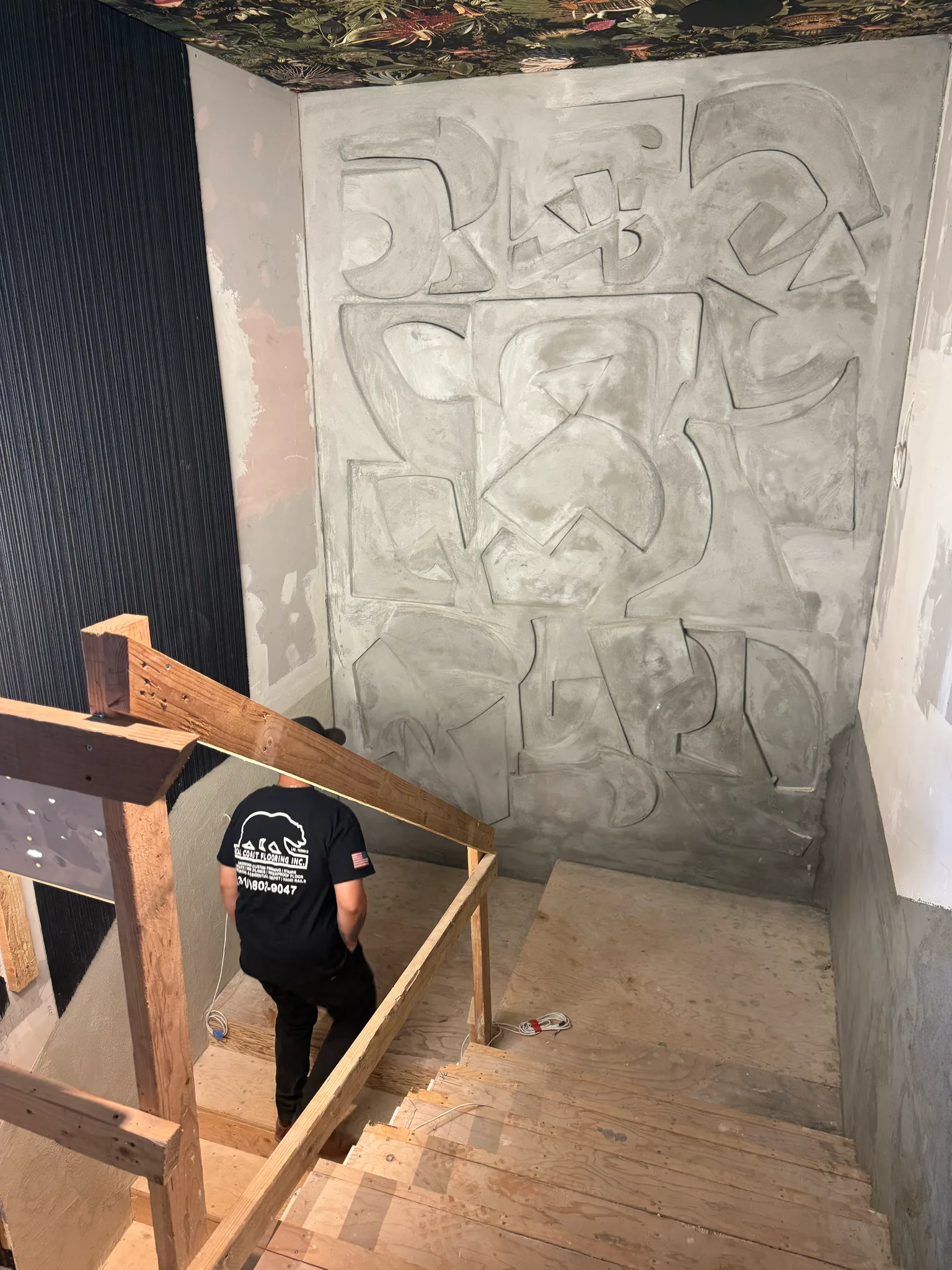 Work in progress: the Esperanza staircase taking shape — treads and framing by Cal Coast Flooring